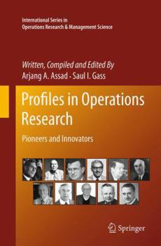 Paperback Profiles in Operations Research: Pioneers and Innovators Book