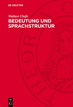 Hardcover Bedeutung Und Sprachstruktur: Gekürzte Studienausgabe [German] Book