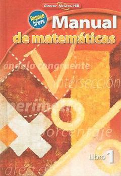 Hardcover Manual de Matematicas, Libro 1 [Spanish] Book