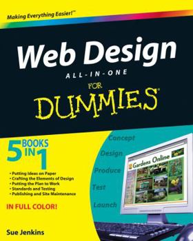 Paperback Web Design All-In-One for Dummies Book