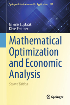 Hardcover Mathematical Optimization and Economic Analysis Book