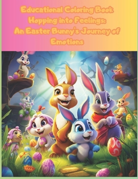Paperback Educational Coloring Book Hopping into Feelings: An Easter Bunny's Journey of Emotions Book