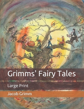 Paperback Grimms' Fairy Tales: Large Print Book