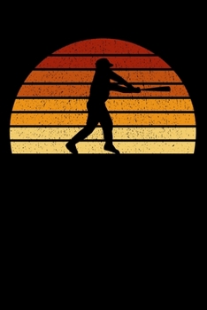 Baseballspieler Notizbuch: A5 Kariert 108 Seiten - Vintage Sonne Baseball Notizheft - Geschenk f�r Baseballspieler