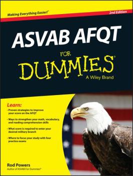 Paperback ASVAB AFQT for Dummies Book