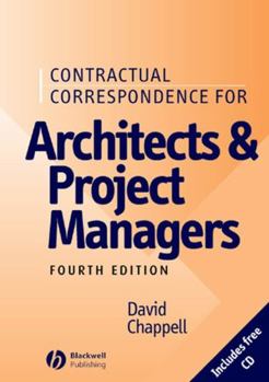 Hardcover Contractual Correspondence for Architects and Project Managers [With CDROM] Book