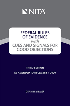 Spiral-bound Federal Rules of Evidence with Cues and Signals for Making Objections Book