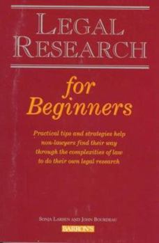 Paperback Legal Research for Beginners Book