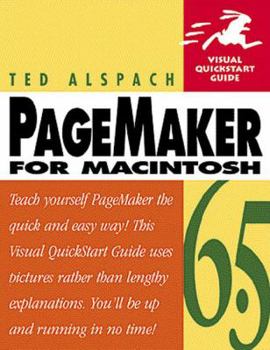 Paperback PageMaker 6 5 for Macintosh Visual QuickStart Guide Book