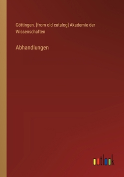 Paperback Abhandlungen [German] Book