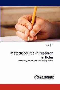 Paperback Metadiscourse in Research Articles Book