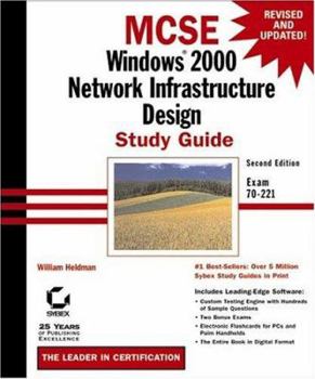Hardcover MCSE: Windows 2000 Network Infrastructure Design Study Guide [With CDROM] Book