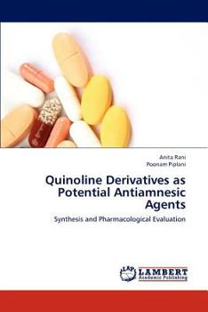 Paperback Quinoline Derivatives as Potential Antiamnesic Agents Book