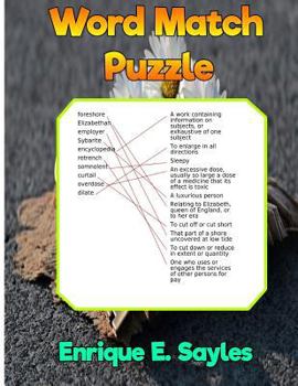 Paperback Word Match Puzzle: Activity Book for Kids Book