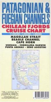 Map Patagonian & Fuegian Channels Map: Chilean Fjords Cruise Chart - Cape Horn, Ushuaia, Magellan Strait Book