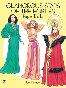 Paperback Glamorous Stars of the Forties Paper Dolls Book