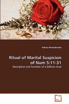 Paperback Ritual of Marital Suspicion of Num 5: 11-31 Book