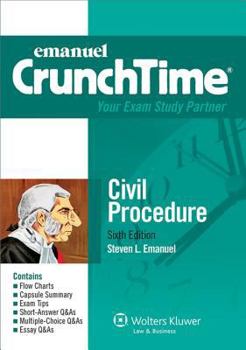 Paperback Emanuel Crunchtime for Civil Procedure Book