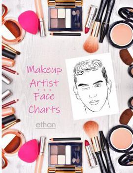 Paperback Makeup Artist Face Charts: Ethan Book