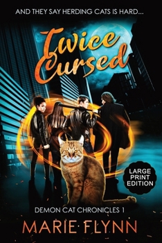 Paperback Twice Cursed: Large Print Edition, A Supernatural Urban Fantasy Suspense [Large Print] Book