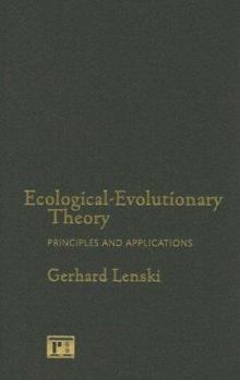 Hardcover Ecological-Evolutionary Theory: Principles and Applications Book