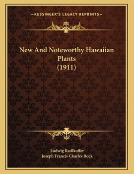 Paperback New And Noteworthy Hawaiian Plants (1911) Book