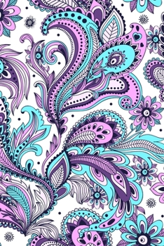 Glucose Logbook: A portable blood glucose log book: Sunday to Saturday: Discreet purple Paisley pattern cover