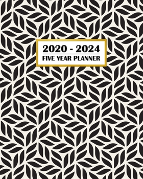 2020-2024 Five Year Planner: Abstract Leaf Modern Organic Design | 60 Month Calendar and Log Book | Business Team Time Management Plan | Agile Sprint ... 5 Year - 2020 2021 2022 2023 2024 Calendar)