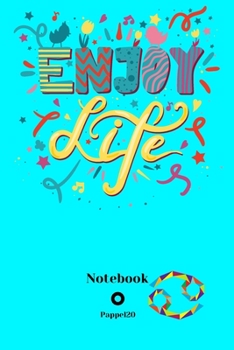 Dot Grid Notebook Cancer Sign Cover Color Aqua 160 pages 6x9-Inches