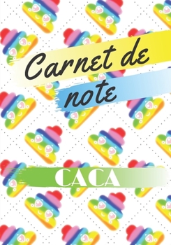 Paperback Carnet de note CACA: 90 pages lign?es - Couverture color?e motifs caca - id?e cadeau adolescent [French] Book