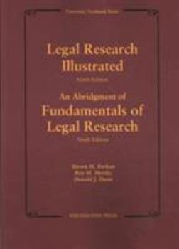 Hardcover Legal Research Illustrated, 9th (University Textbook Series) Book