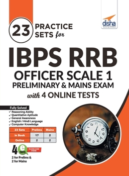 Paperback 23 Practice Sets for IBPS RRB Officer Scale 1 Preliminary & Mains Exam with 4 Online Tests 4th Edition Book