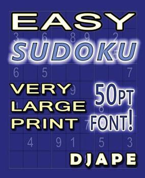 Paperback Easy Sudoku Very Large Print: 50pt font! Book