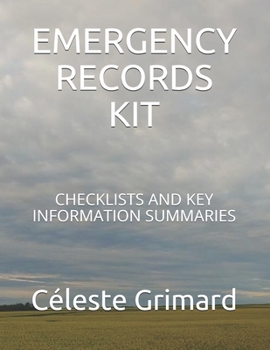 Paperback Emergency Records Kit: Checklists and Key Information Summaries Book