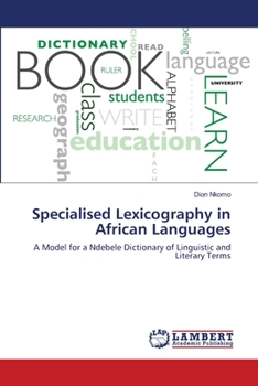 Paperback Specialised Lexicography in African Languages Book