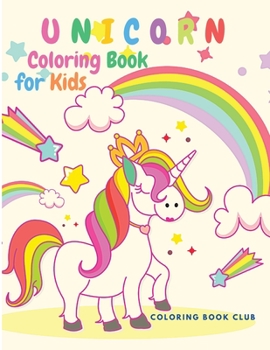 Paperback Unicorn Coloring Book for Kids - Beautiful Activity Book for Children Book