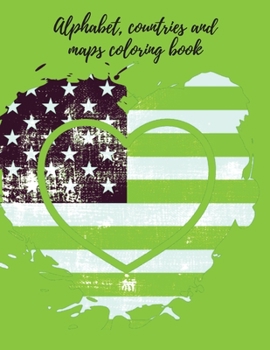 Paperback Alphabet, countries and maps coloring book. Book