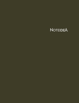 NoteIDEA: Unruled Journal Notebook, Dark Green Cover, 8.5" x 11", 120 pages (NoteIDEA Journal Notebook Collection)