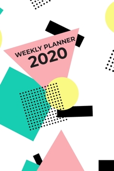 Weekly Planner 2020: 80's style weekly planner organizer book with calendars and famous quotes