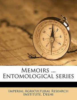 Paperback Memoirs ... Entomological Series Volume 8, No.1-3 Book