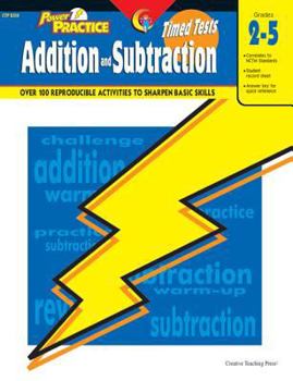 Paperback Timed Tests Addition/Subtraction Power Practice Series Book