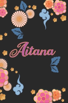Aitana: Diario /  Libreta de Notas Cuaderno con 100 Páginas 6x9" (15x23cm) | Páginas con Rayas Horizontales y en Blanco | Regalo Perfecto Para mujeres ... Patrón de flores chinas. (Spanish Edition)