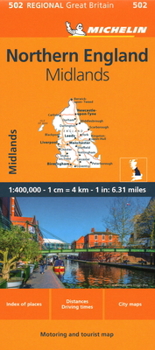 Loose Leaf Michelin Map Great Britain: England North & the Midlands 502 Book