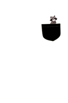 Notizbuch: Waschbär Pocket Hemdtasche Niedlich Witz Geschenk 120 Seiten, 6X9 (Ca. A5), Liniert (German Edition)