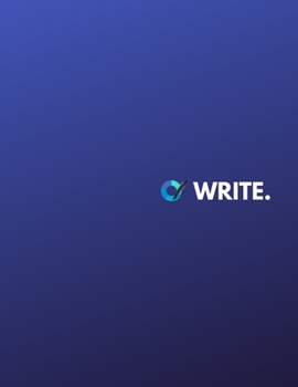 WRITE.: Notebook for Writers with 150 Blank College Ruled Pages to Write a Novel, Drama or Poems | Large 8.5” x 11” (Letter Size) | Navy Soft Cover