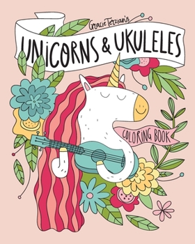 Paperback Unicorns & Ukuleles Coloring Book