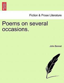 Paperback Poems on Several Occasions. Book