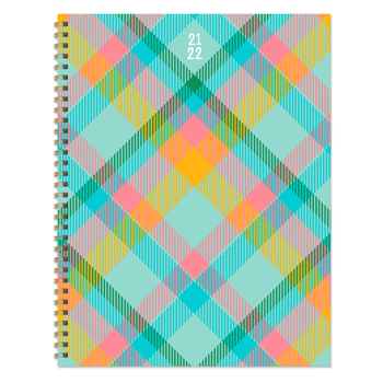 Cal 2022- Pretty Plaid Academic Year Planner