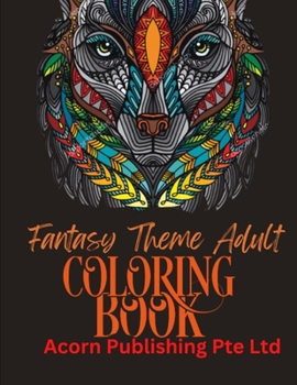 Paperback Fantasy Theme Adult Coloring Book