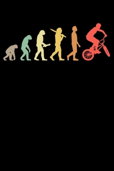 Paperback BMX Rider Notebook: Retro BMX Evolution 6 x 9 Dotted Dot Grid Journal Gift For BMX Riders (108 Pages) Book